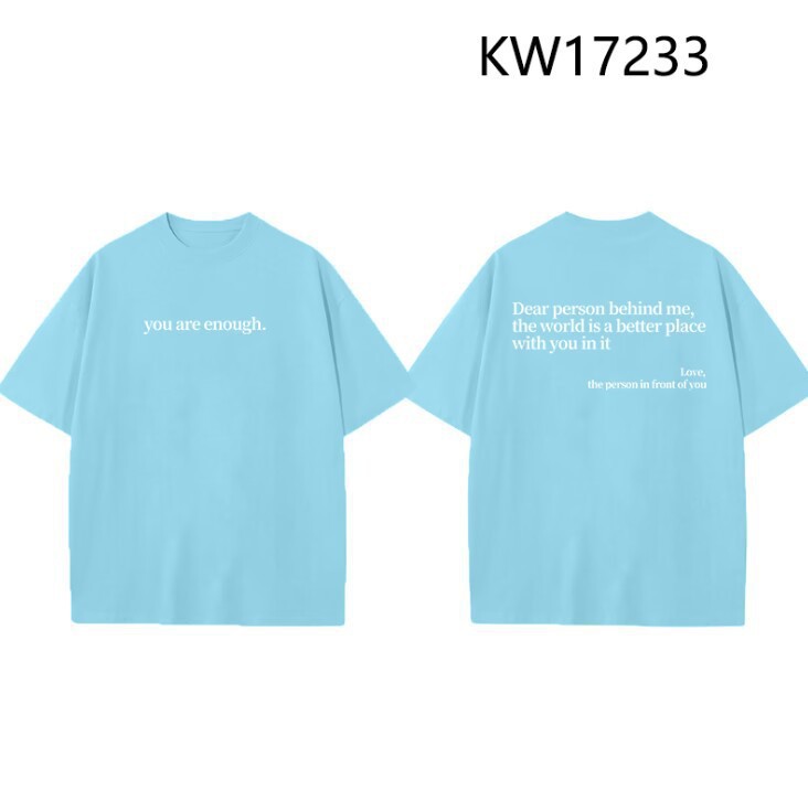 Verano Y2K tops de mujer casual retro de manga corta niña suelta cuello redondo camiseta negra Pedido mínimo de una pieza