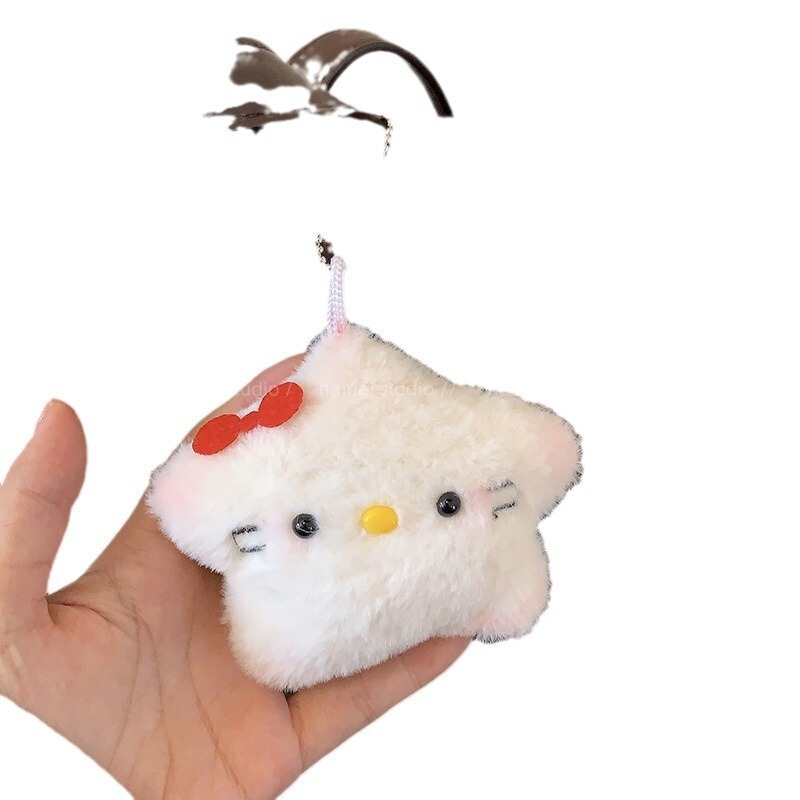 ネットで話題のチェリーパピーぬいぐるみキーホルダー、飾り、靴や服のアクセサリー、ブローチ、ペンダント|undefined