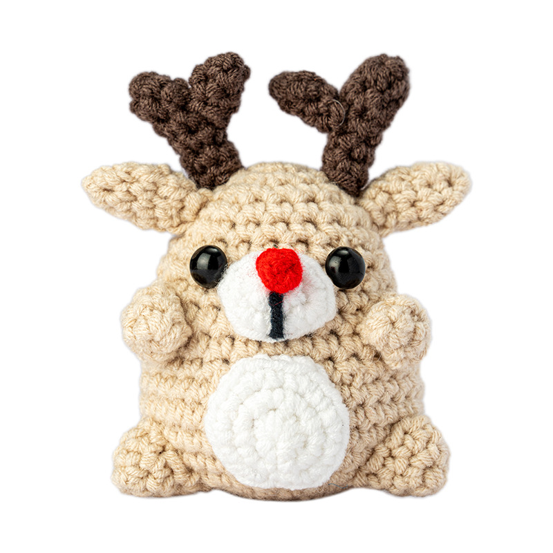 Amazon material de ganchillo paquete traje de bricolaje a mano de lana de ganchillo animal inglés instrucción enseñanza Video