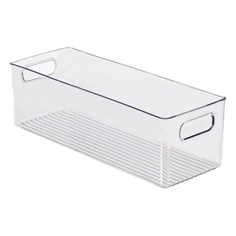 Gabinete de cocina cajón caja de almacenamiento plástico transparente merienda organización canasta de almacenamiento sala de estar escritorio caja de almacenamiento de artículos diversos