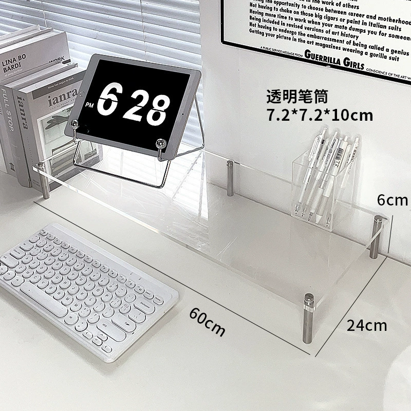 Acrylic laptop, tubing, storage system, LCD display
