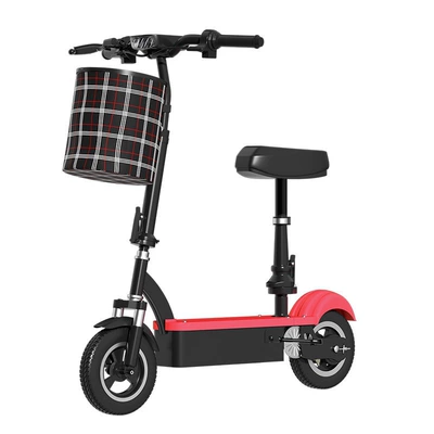 Qatlanan elektrik skuterlər vehicle, lightweight and portable electric - 24v-red-brushed-motor-12a-lithium-battery-with-a-range-of-40-60-miles