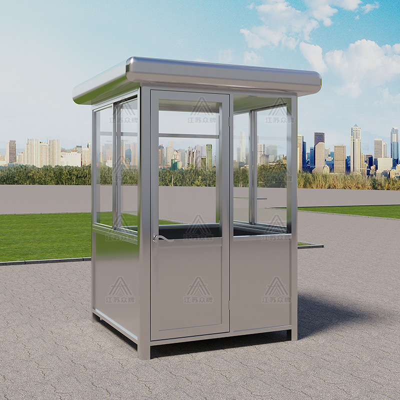 Cabina de seguridad de acero inoxidable terminada