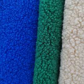 加厚羊妃颗粒绒泰迪绒米花绒羊羔毛短毛颗粒绒休闲服装保暖面料