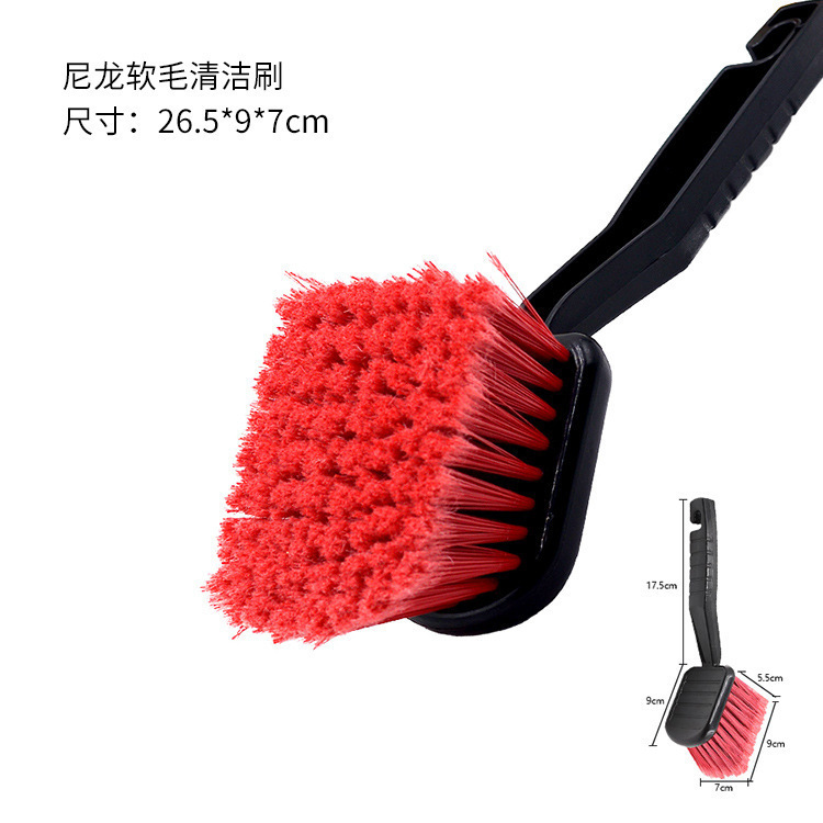 車のタイヤクリーニングブラシ、ホイールリム、フットパッド、布製クリーニングブラシ、カービューティーショップ専用クリーニングツール|undefined
