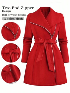 N 94090 Long Wool Coat Women �W��ë�ش��� ���R�d�羳�W��