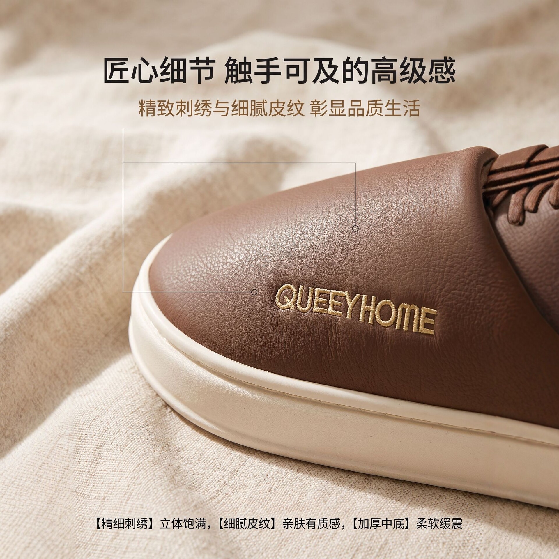Pantofole in cotone per donna nell'inverno 2026 nuove pantofole da uomo in cotone impermeabile calde e comode con suola spessa antiscivolo in peluche