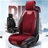 銀狐絨汽車坐墊冬季保暖舒適汽車座墊簡約款純色毛絨車載坐墊一件