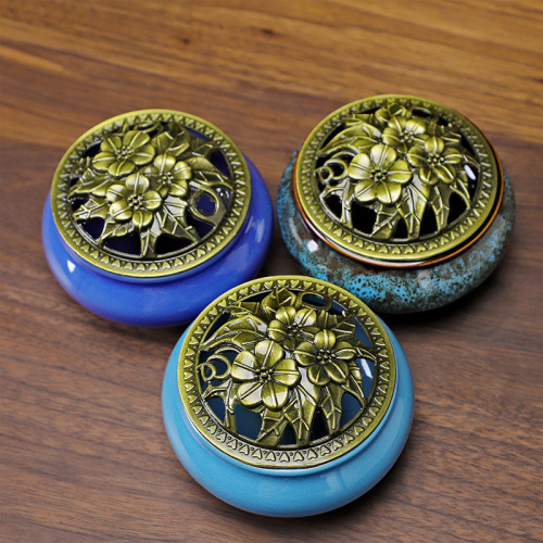 Ceramic incense burner Ge kiln ice cracked incense burner kiln turned into incense burner creative incense burner tower incense burner disc incense burner household furnace
