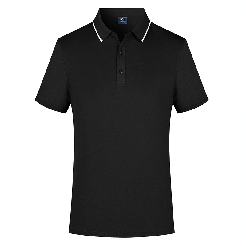Nuevo negocio 7A antibacteriano sensación fría de hombre manga corta con collar camiseta polo personalizada sensación de alto nivel