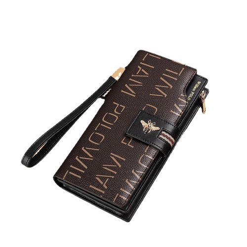 Emperor Paul Wallet Women's Genuine Leather Wallet Long Zipper Wallet Multifunctional Handbag Wallet Women's Premium Style