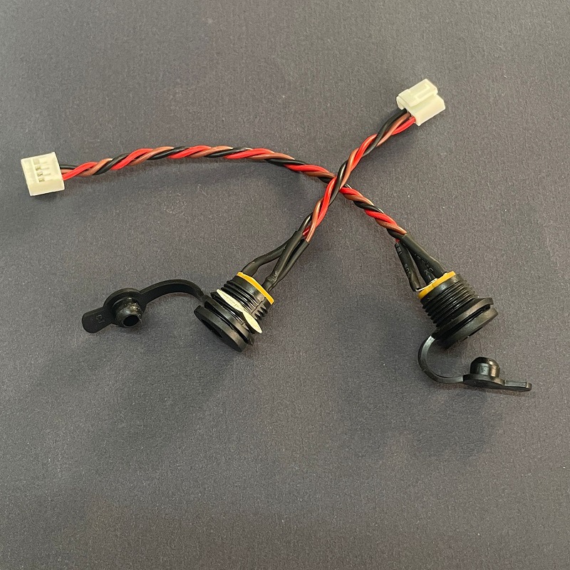 工厂批发直供DC-022-2.0母座转三线HY2.0-3P端子线