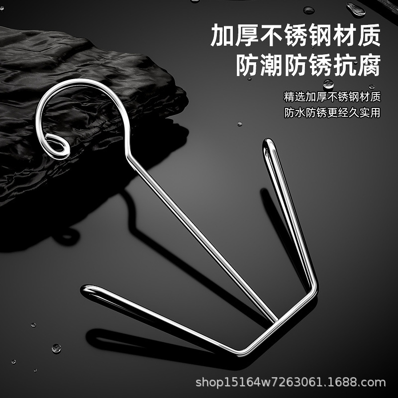 가정용 스테인레스 스틸 U-신발 걸이 랙 다기능 간단한 방풍 태양 신발 야외 태양 걸이 슬리퍼 스토리지 후크