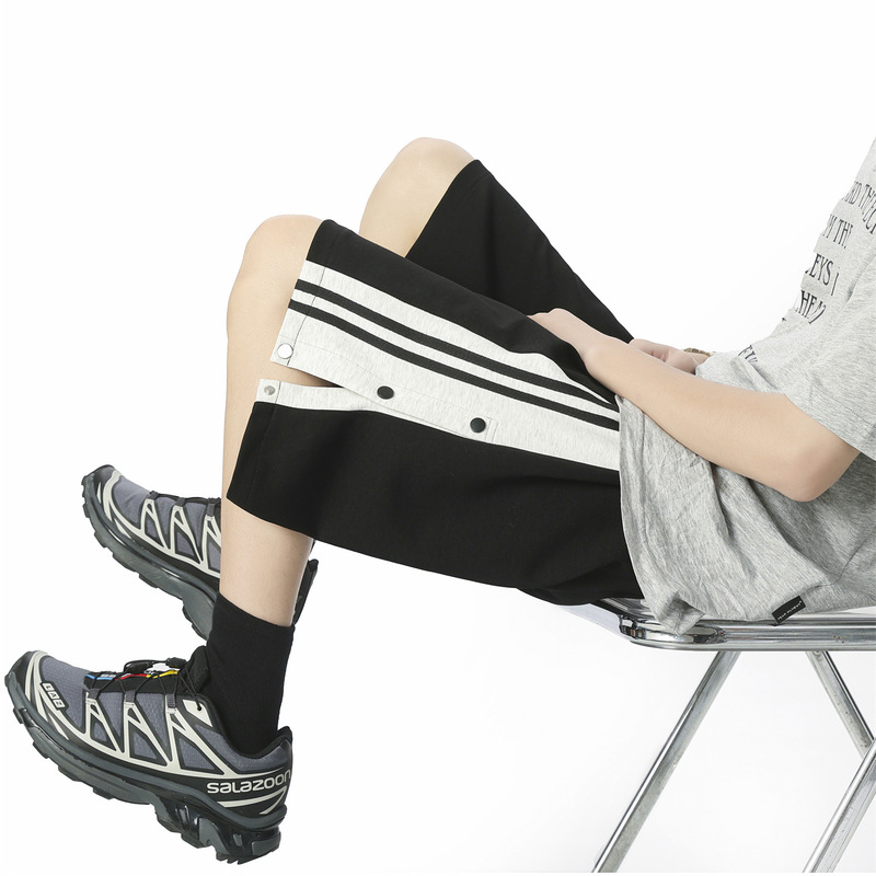 Deep Stock Hot-Selling 2025 New Summer Basketball Pants Button-Up Pants Hong Kong Style Loose Five-Point Pants for Men