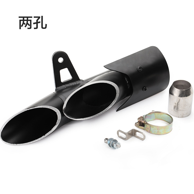 Motorcycle Sports Car Modified Exhaust Pipe Ninja R6 Multi-Hole Large Displacement Street Exhaust Pipe Direct Exhaust Toce