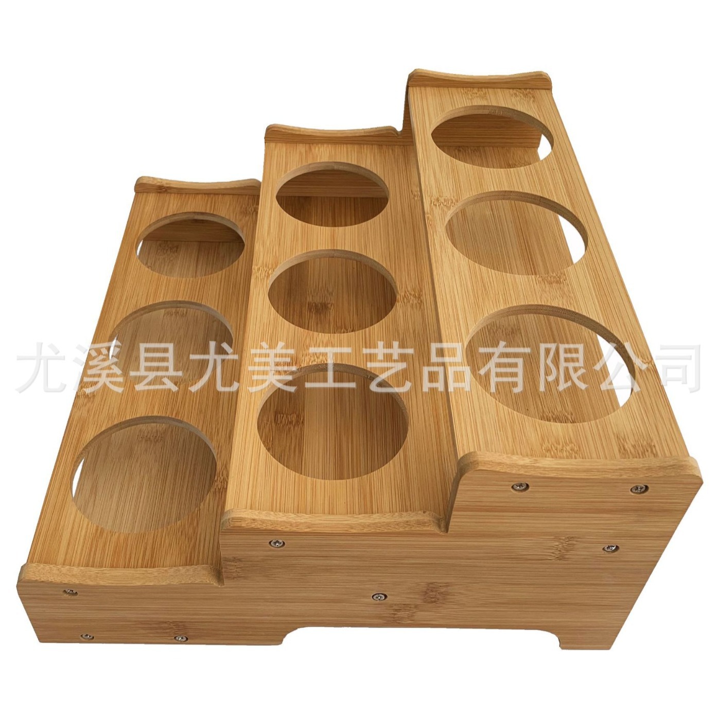 Portavasos de bala de bambú estante de copa de vino blanco espíritus portavasos separador de vino estante traje de almacenamiento de taza estante