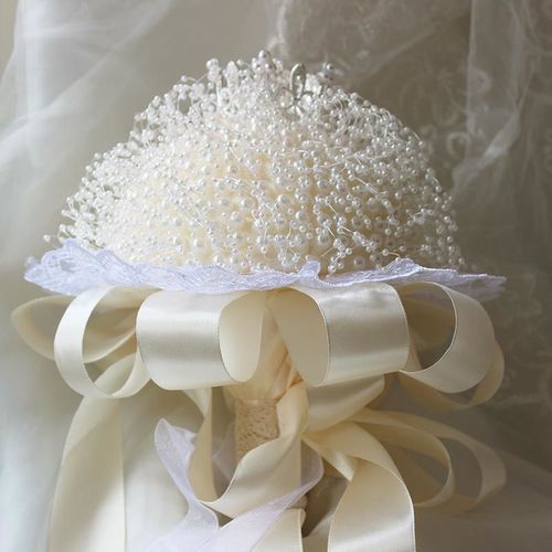 Wedding Korean-style bride's bouquet DIY material kit faux pearl astilbe handmade gift for best friend