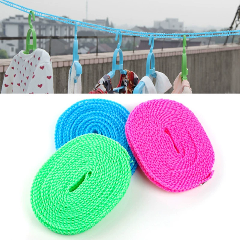 Противоскользящая ветрозащитная бельевая веревка забор бельевая веревка сушильная линия дорожная бельевая веревка нейлоновая веревка