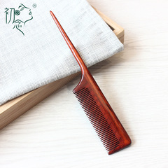 Sandalwood fine-toothed needle comb pointed tail comb professional styling non-static makeup special hair comb high temperature resistant wholesale