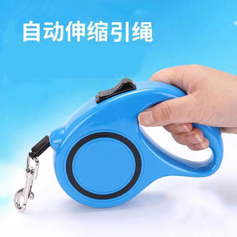 Suministros para mascotas cuerda de tracción retráctil automático Teddy Golden Retriever perro caminar cuerda perro cadena correa de tracción al por mayor