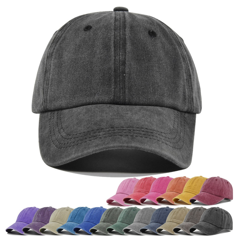 High Quality Solid Color Washed Baseball Cap Coated Cotton Cloth 4-Wire Dressed Cap Curved Eave Cap Sunshade Cap Light Board Cap High Quality Solid Color Washed Baseball Cap Coated Cotton Cloth 4-Wire Dressed Cap Curved Eave Cap Sunshade Cap Light Board Cap