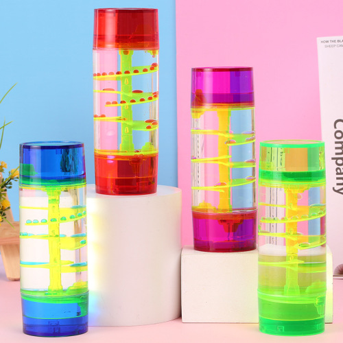 Creative center column turntable oil drop hourglass jelly color casual daze oil leak crafts ornaments student gifts wholesale