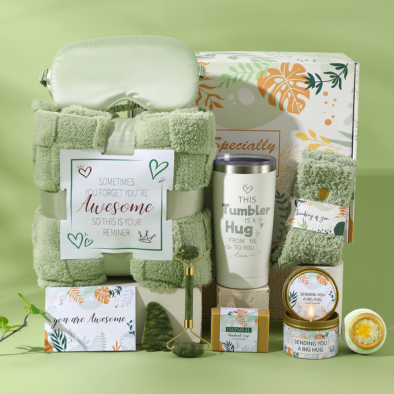 Forest-Themed Healing Spa Gift Box, Birthday Gift for Best Friend, Bridesmaid Gift, Aromatherapy Thermos Cup Relaxation Set
