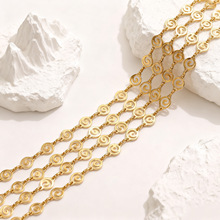 不锈钢螺旋猪鼻扣咖啡豆链镀18k金diy手链项链首饰品配件批发