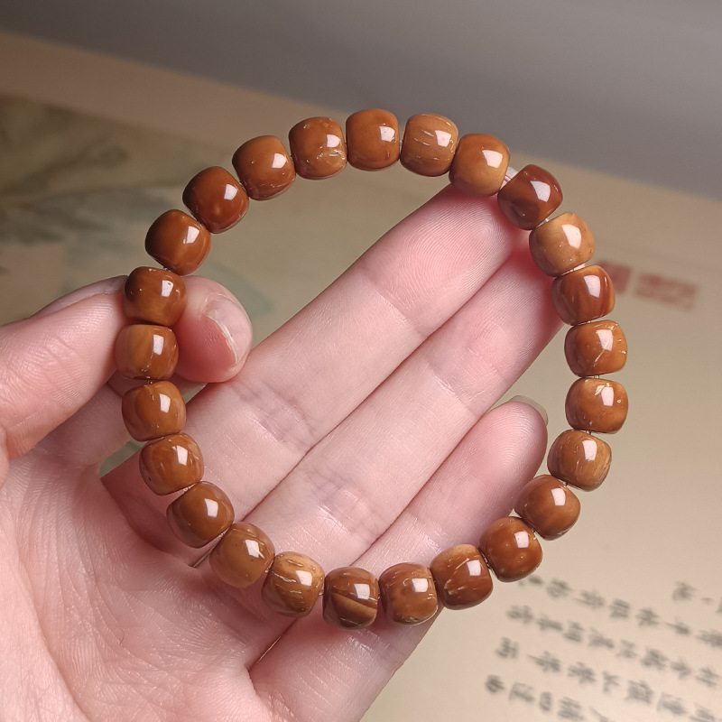 Boutique high-throw Cook round pearls single-Circle Bracelet Bodhi Buddha beads rosary bracelet men's and women's literary play handheld wholesale