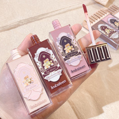 Kobeleen Cloudy Bear Lip Glaze: Matte, Velvet-Matte, Waterproof, Long-Lasting—Perfect for Students with Its Stunningly Beautiful Design