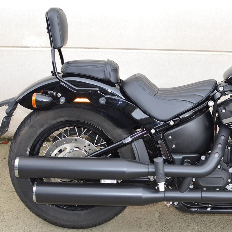 Suitable for Harley Softail Streetfighter Commander Rear Seat, Softail Modified Thickened Seat Cushion, Passenger Rear Seat Cover for 12-24 Models