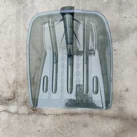 耐磨塑料锹农用垃圾铲粮食掀家用加厚塑钢化收稻谷透明工具麦太保