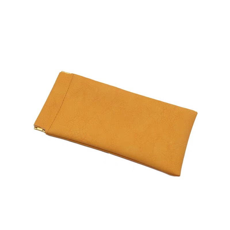 Bolsa de almacenamiento de gafas, gafas de sol portátiles resistentes a la compresión, caja de almacenamiento de escamas de cierre automático, bolsa de maquillaje para ojos