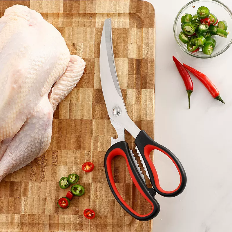 烤肉剪刀弯刃剪韩式不锈钢烧烤剪刀厨房剪刀厨房烤肉剪刀套装批发
