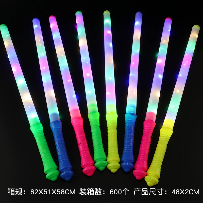 Electronic colorful flashing light stick, generating electricity