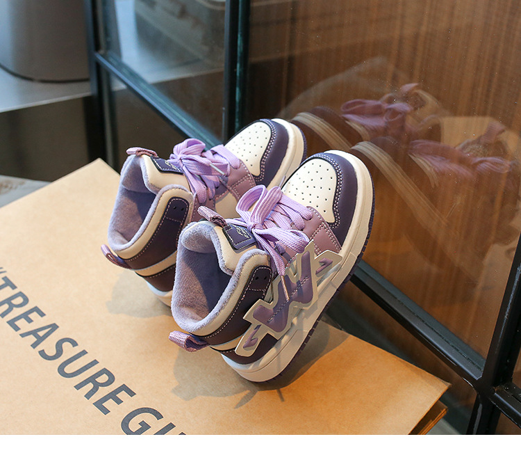 Mädchen Winter Sneaker High-top Mit Warmem Innenfutter_voghion.com