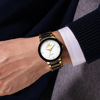 Fashionable trend swiss watch, elegant quartz steel belt English style, men's watch, simple and elegant design, British style