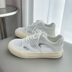 網格透氣小白鞋女2022春秋款百搭港風運動休閒板鞋子ins風L-2256