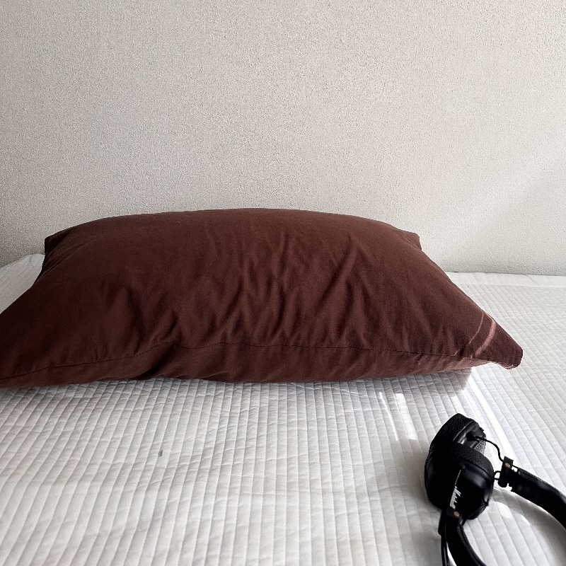 Ins風単品純綿枕カバー格子純色と封筒式枕カバー48*74単品枕芯内胆カバー