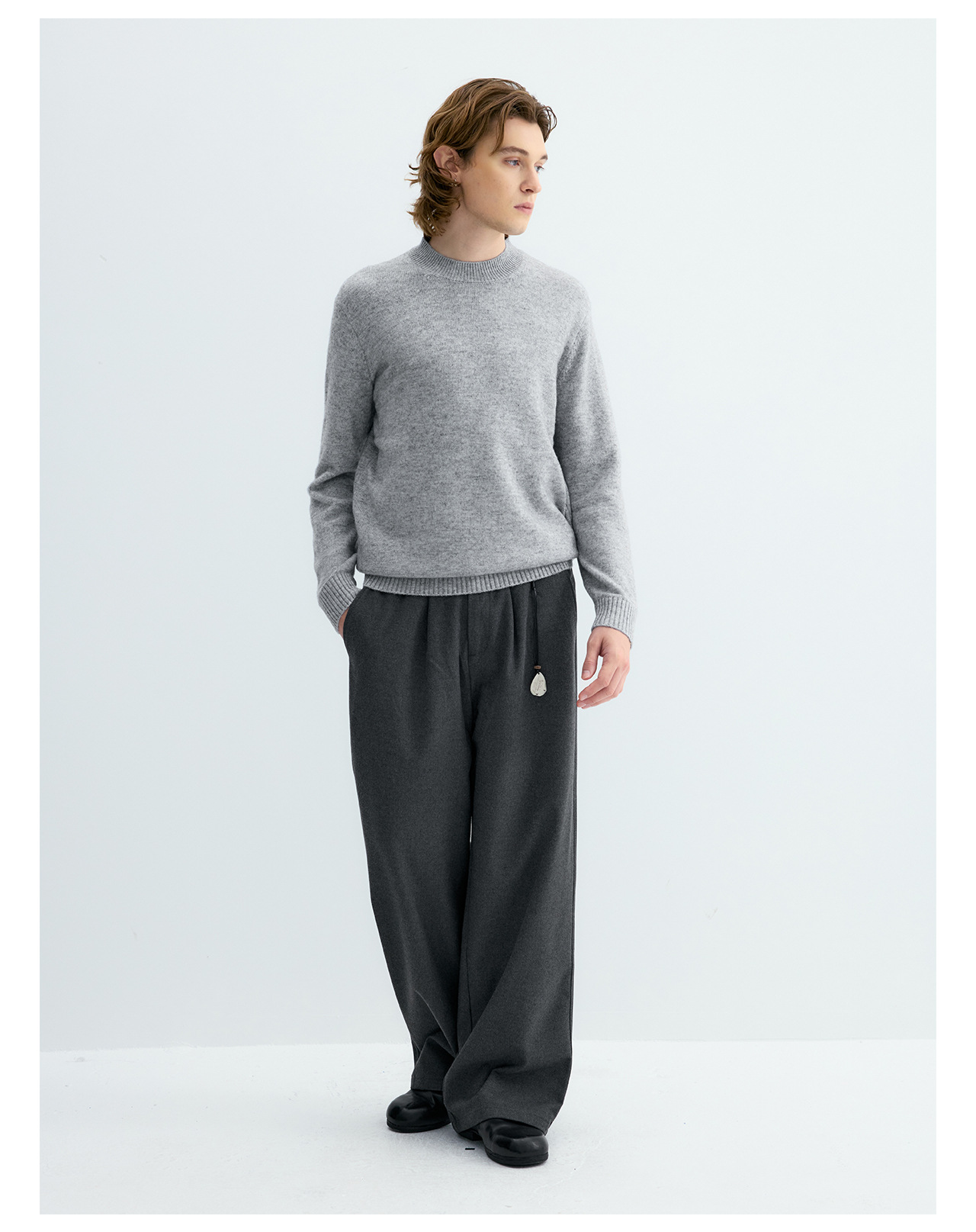 UNF Straight-Leg Drape Trousers