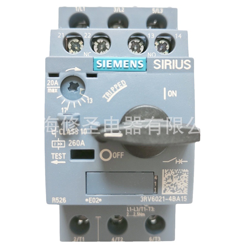 只做正品西门子马达保护器3RV6021系列10不带辅助15带1开1闭辅助