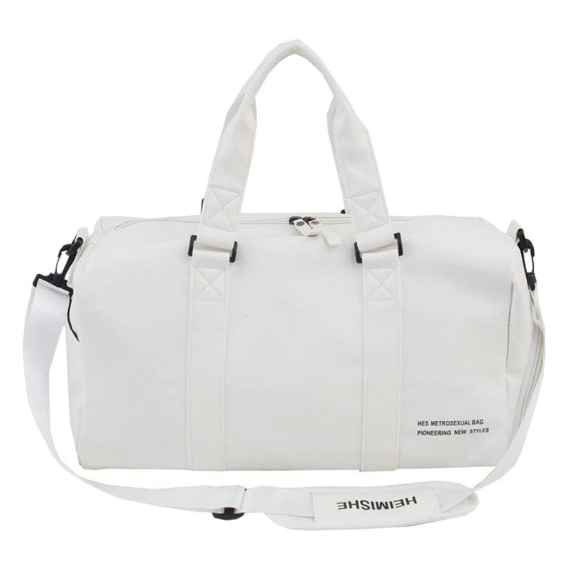 Dry and wet separation Yoga Fitness Bag Men's swimming bag pu portable outdoor sports travel bag women's bag custom logo