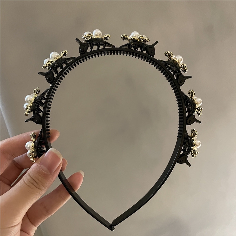 Korean Style Pearl Flower Butterfly Hairband display picture 8