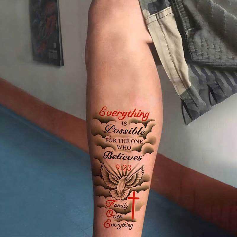 Nuevos productos transfronterizos de tatuaje de ángel, pegatinas de tatuaje de brazo europeas y americanas, tatuaje temporal Temu