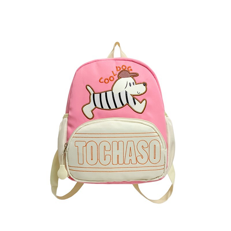 Caricaturas lindas perros, mochila para niños y niñas, nueva mochila infantil, mochila para niños con letras extranjeras, moda