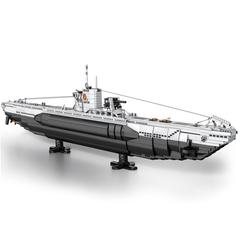 潜水艦ビルディングブロック組み立て装飾品ミリタリーモデル知育玩具クロスボーダービルディングブロック Zhenzhen 33050SR-71U-boat|undefined