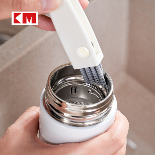 Japanese household cup cover brush thermos cup three-in-one gap multi-function cup brush cup cleaning brush bottle cup mouth