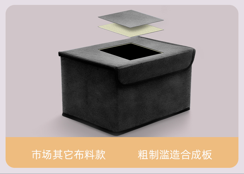 Car Trunk Storage Box, Foldable Car Storage Box, Large Nappa Leather Camping Car Storage Box