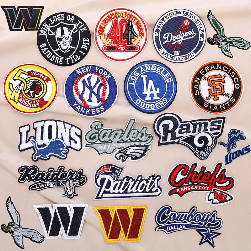 High-Quality American Nfl Sports Games Embroidered Cloth Patches for Clothing, Bags, Football Clothing Patches, Ready for Ironing