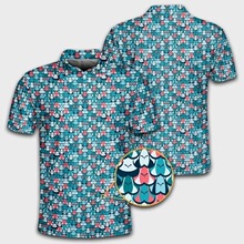 G 35933 Men's 3D Print Polo Shirt ��ʿӡ������ �羳ŷ��